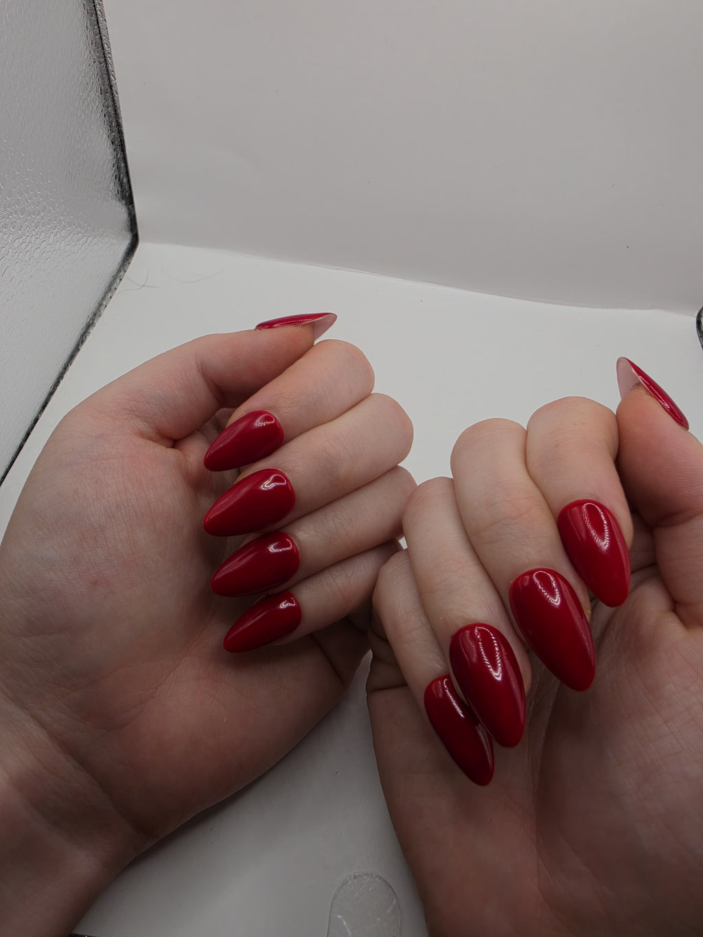 Classic cherry red nails