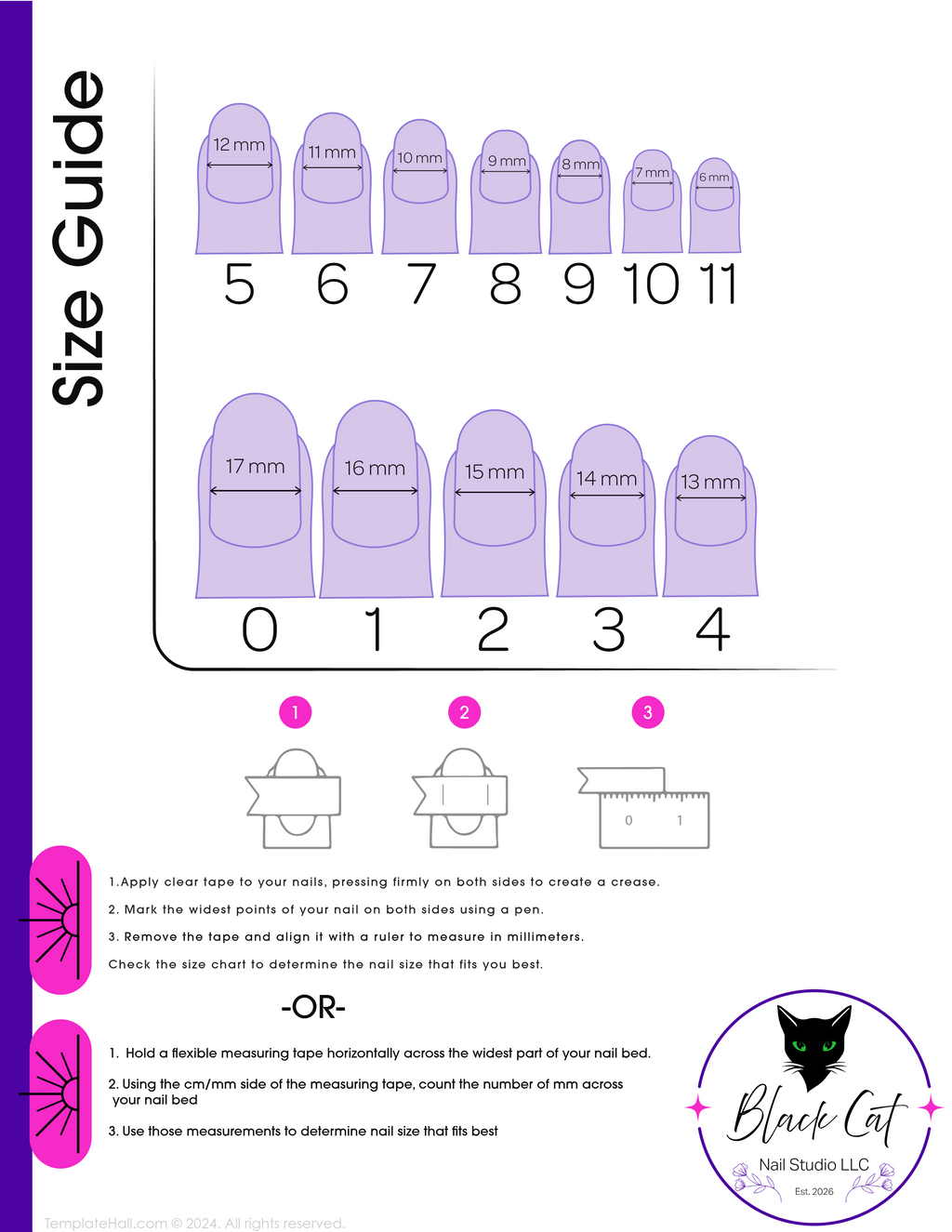 #158 Base Coat: A deliscous dark berry shade with brown undertones decorated with a butterfly design on the ring fingers and an elongated eight-pointed star charm inbedded into the pinky nails designed on short square nails